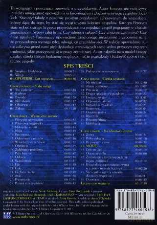 Pięć Dysfunkcji Pracy Zespołowej - Patrick Lencioni [AUDIOBOOK] [CD-MP3]