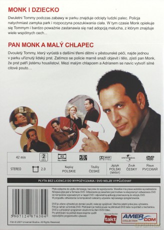 Monk 43: Monk i dziecko [DVD]