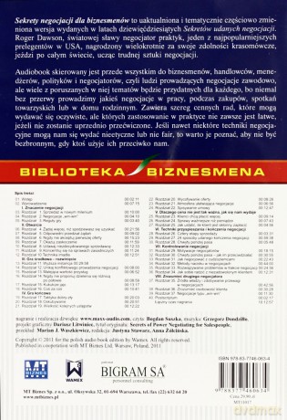 Sekrety Negocjacji Dla Biznesmenów - Roger Dawson [AUDIOBOOK] [CD-MP3]