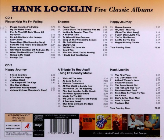 Hank Locklin: Five Classic Albums [2CD]