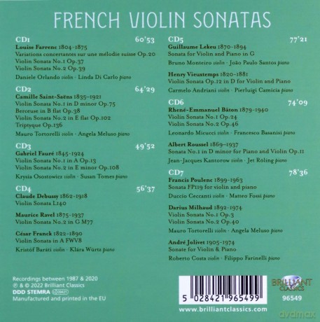 French Violin Sonatas [7xCD]
