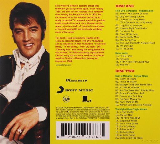 Elvis Presley: From Elvis In Memphis [2xCD]