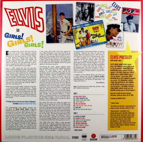 Elvis Presley: Girls! Girls! Girls! (+2 Bonus Tracks) (Solid Red) [Winyl]
