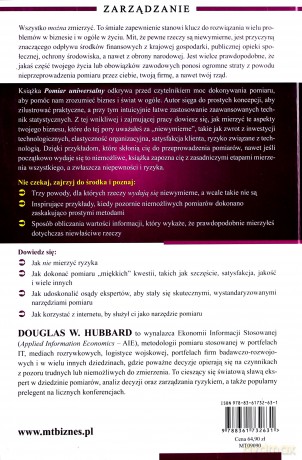 Pomiar Uniwersalny Odkrywanie W Biznesie Wartości Matematycznych (twarda) - Douglas W. Hubbard [KSIĄŻKA]