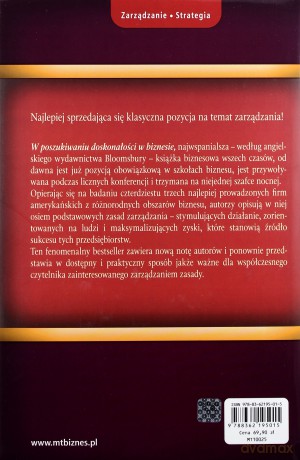 W Poszukiwaniu Doskonałości W Biznesie (twarda) - Thomas J. Peters, Robert H. Waterman Jr. [KSIĄŻKA]