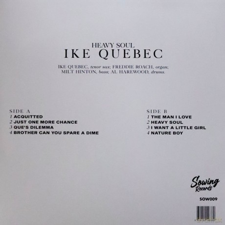 Ike Quebec: Heavy Soul (Clear) [Winyl]