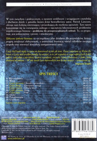 Efektywne Spotkanie Biznesowe - Patrick Lencioni [AUDIOBOOK] [CD-MP3]