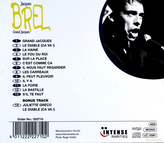 Jacques Brel: Jacques Brel - Grand Jacques [CD]