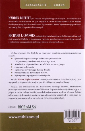 Warren Buffett O Biznesie (twarda) - Richard J. Connors [KSIĄŻKA]