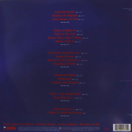 Frank Zappa: Live At Rainbow Theatre [3xWinyl]