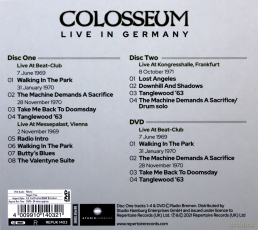 Colosseum: Live In Germany [3xCD]