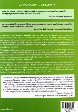 Lean W Biurze I Usługach - Drew Locher [KSIĄŻKA]