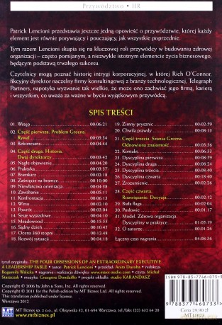 Cztery Obsesje Wyjątkowego Szefa (twarda) - Patrick Lencioni [AUDIOBOOK] [CD-MP3]