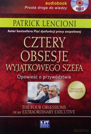 Cztery Obsesje Wyjątkowego Szefa (twarda) - Patrick Lencioni [AUDIOBOOK] [CD-MP3]