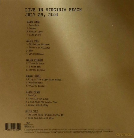 Kiss: Off The Soundboard: Live In Virginia Beach - July 25. 2004 [3xWinyl]