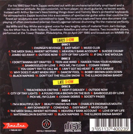 Frank Zappa: Philadelphia 1980 [4xCD]