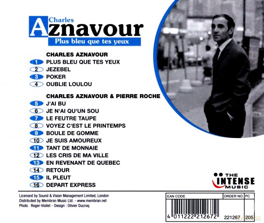 Charles Aznavour: Plus Bleu Que Tes Yeux [CD]