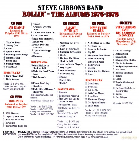 Steve Gibbons Band: Rollin: The Albums 1976-1978 [5xCD]