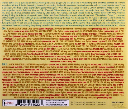 Mickey & Sylvia: Singles & Albums Collection 1952-62 [2xCD]
