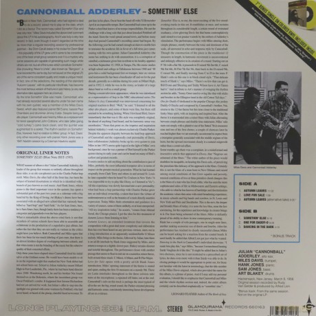 Cannoball Adderley: Somethin Else (+1 Bonus Track) (+7 Inch Bonus Single On Solid Yellow) [2xWinyl]