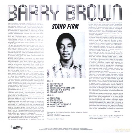 Barry Brown: Stand Firm [Winyl]
