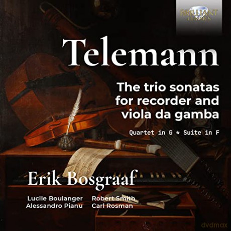Erik Bosgraaf Robert Smith Lu: Telemann Trio Sonatas For Rec [CD]