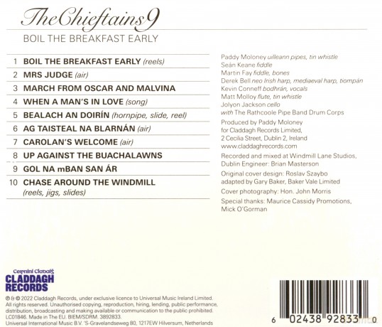 Chieftains: The Chieftains 9: Boil The Breakfast Early [CD]