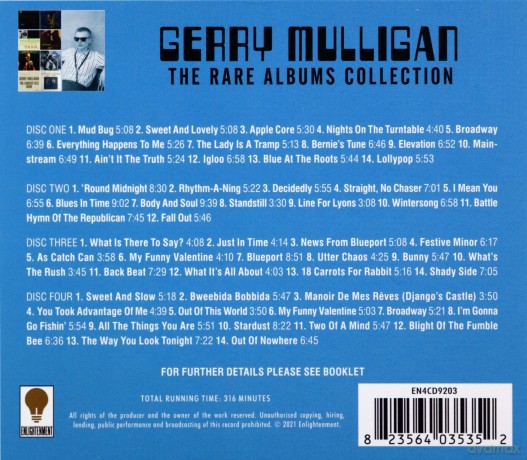 Gerry Mulligan: The Rare Album Collection [4xCD]