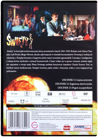 Święty 04: Lepsza przynęta / Zaginiona dziewczyna / Pogoń za papierkiem [DVD]