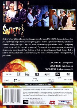 Święty 06: Uparci patrioci / Śmiertelna gra / Kolekcjonerzy sztuki [DVD]