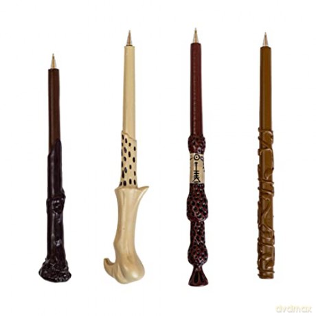 Harry Potter Zestaw 4 x długopis różdżka w pudełku Olivandera