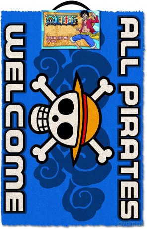 ONE PIECE (ALL PIRATES WELCOME) wycierczka pod drzwi 60 x 40 cm