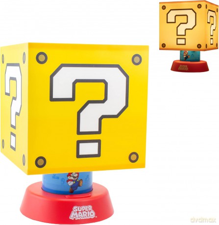 Super Mario Icon Lamp (high: 28 cm) / lampa Super Mario (wysokość: 28 cm)