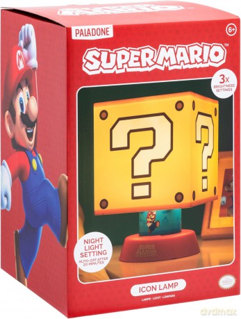Super Mario Icon Lamp (high: 28 cm) / lampa Super Mario (wysokość: 28 cm)