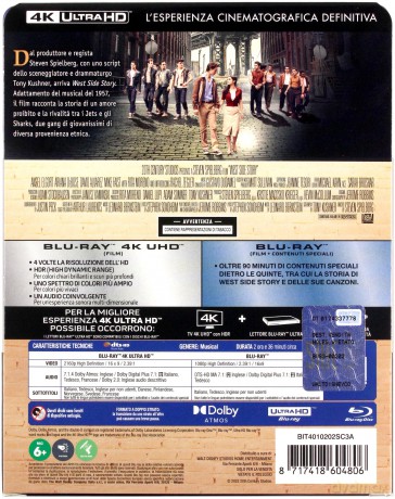 West Side Story (2021) (steelbook) [Blu-Ray 4K]+[Blu-Ray]