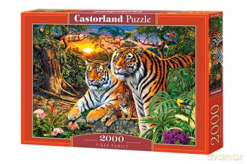 CASTORLAND 2000 el. Rodzina tygrysów [PUZZLE]