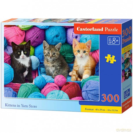 CASTORLAND 300 el. Kotki w kłębkach wełny [PUZZLE]