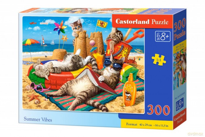 CASTORLAND 300 el. Koty na wakacjach [PUZZLE]