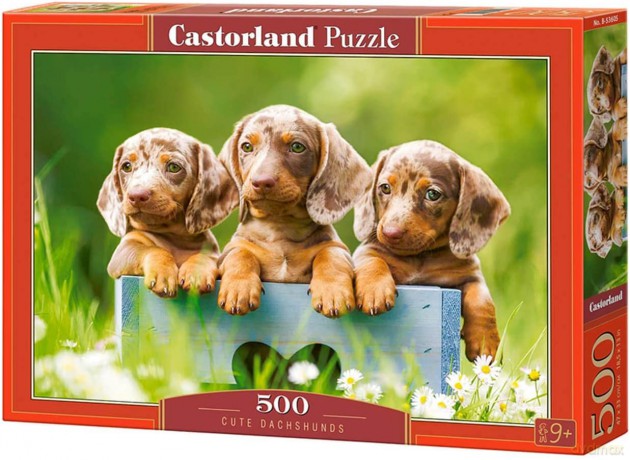 CASTORLAND 500 el. Pieski urocze jamniki [PUZZLE]