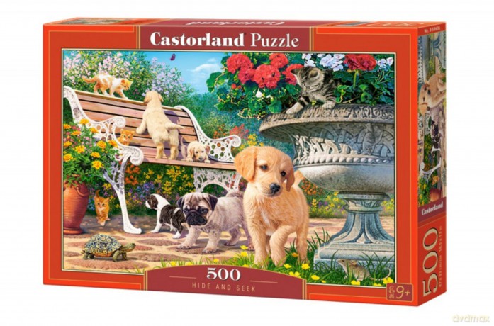 CASTORLAND 500 el. Pieski zabawa w chowanego [PUZZLE]