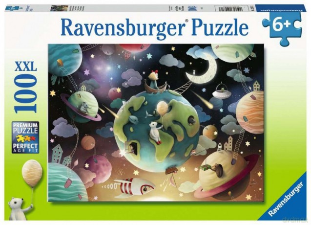 RAVENSBURGER 100 el. XXL Kosmiczny plac zabaw [PUZZLE]