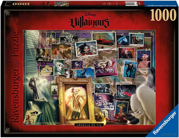 RAVENSBURGER 1000 el. Villainous, Cruella de Mon [PUZZLE]