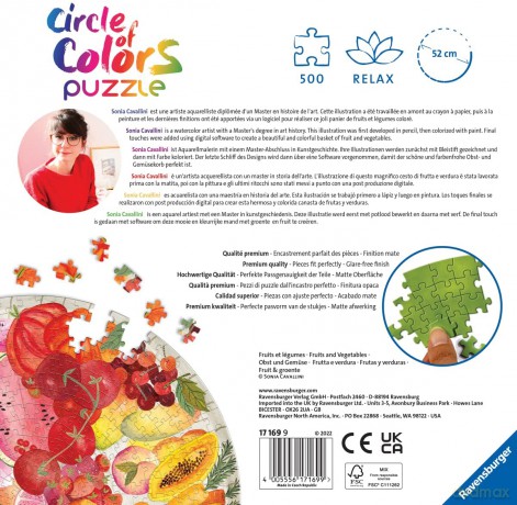 RAVENSBURGER 500 el. Owoce i warzywa [PUZZLE]