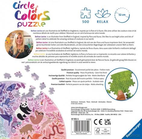 RAVENSBURGER 500 el. Zwierzęta [PUZZLE]