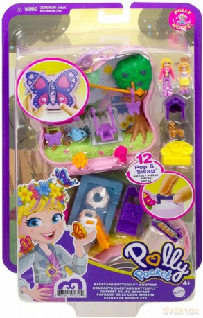 Zestaw figurek Polly Pocket Motylkowy ogródek Zestaw kompaktowy [FIGURKA]