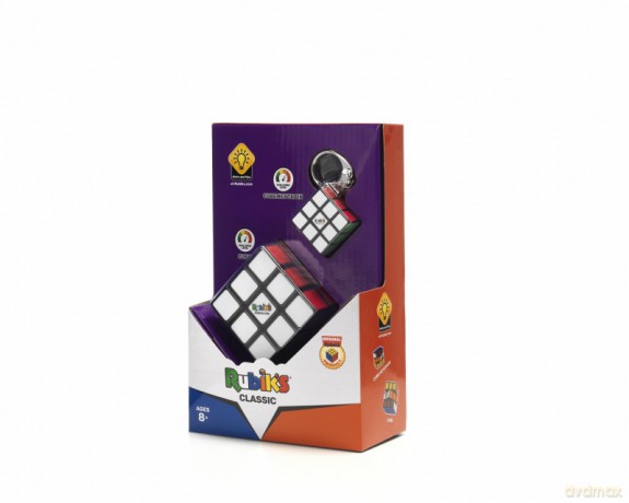 Zestaw Rubiks Classic - Kostka Rubika 3x3 i brelok [FIGURKA]