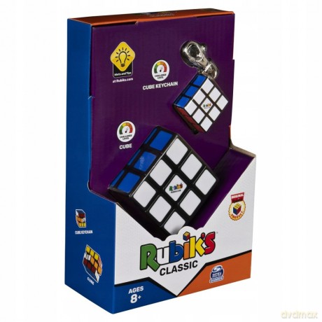 Zestaw Rubiks Classic - Kostka Rubika 3x3 i brelok [FIGURKA]