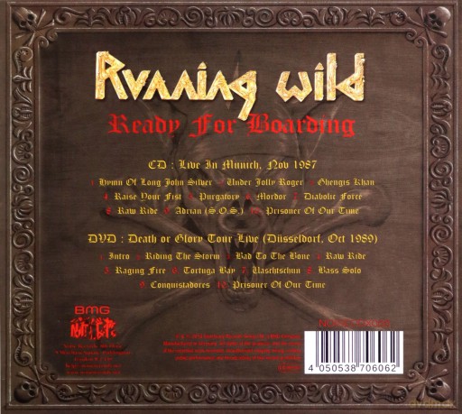 Running Wild: Ready For Boarding [CD]+[DVD]