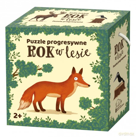 Puzzle 20 el. progresywne Rok w lesie - Emilia Dziubak [PUZZLE]