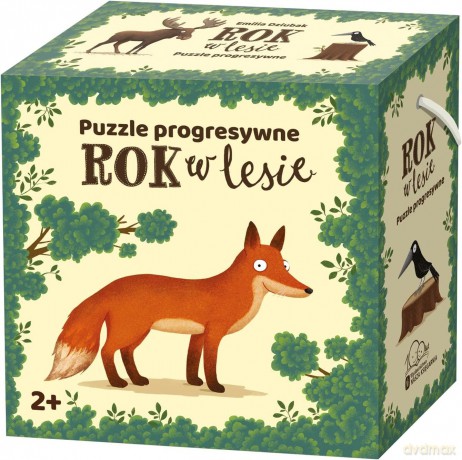 Puzzle 20 el. progresywne Rok w lesie - Emilia Dziubak [PUZZLE]